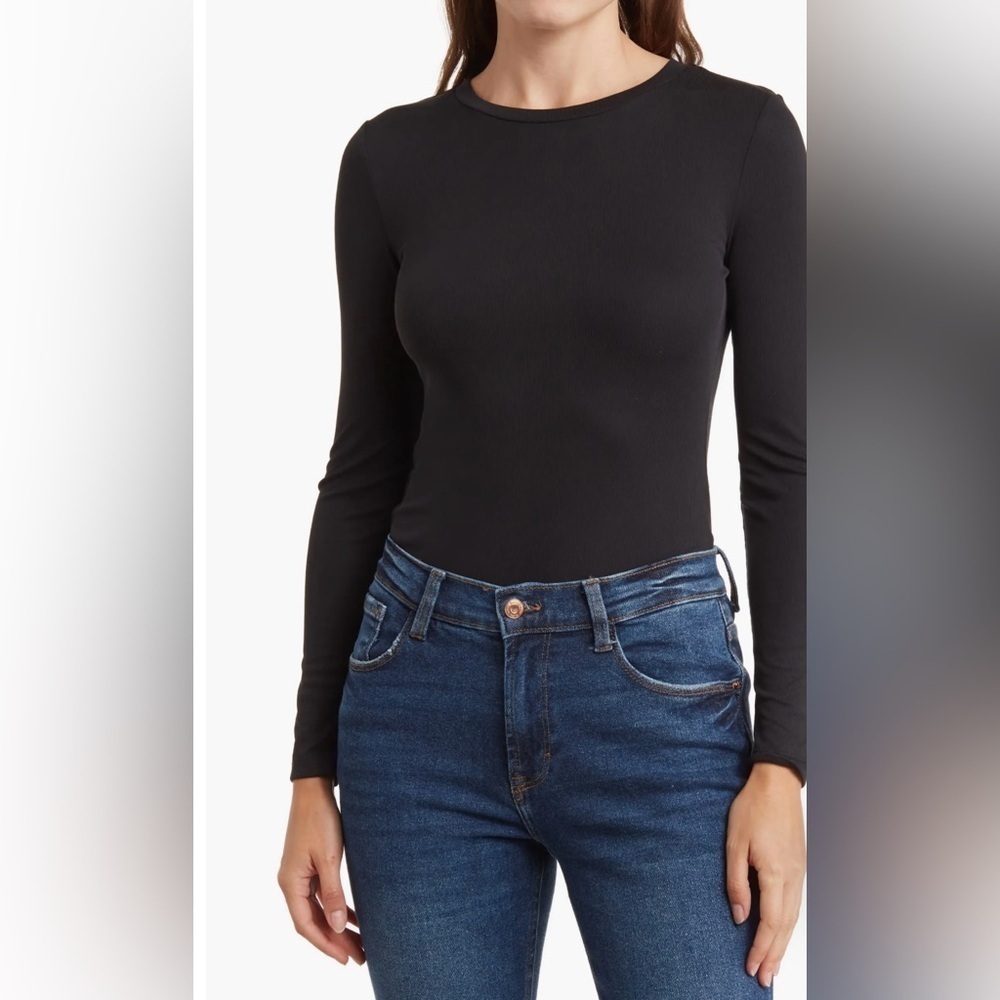 Elodie Ribbed Long Sleeve Bodysuit